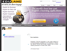 Tablet Screenshot of edulang.com